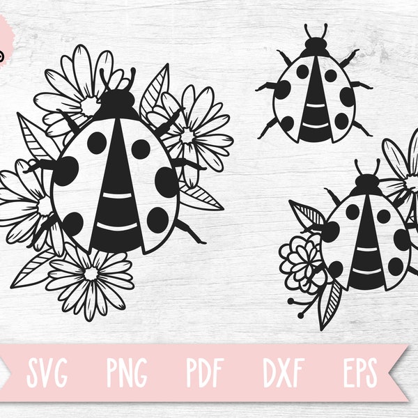 Ladybug SVG Bundle, Ladybird SVG, Ladybug Clip Art, SVG File for Cricut