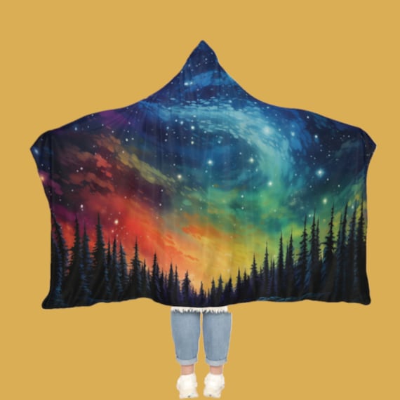 Galaxy hooded blanket best sale