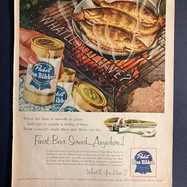 Vintage BEER ads from Life magazines| Several Styles| 1940's-1960's | Magazine advertisements | Antique| Original | FREE SHIPPING