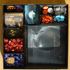 Dune Imperium, Rise of Ix and Immortality Board Game Insert / Organiser / Setup Aid