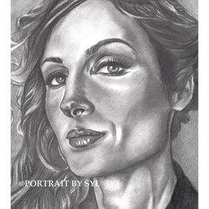 Becky Lynch Hand Drawn Portrait Art Print