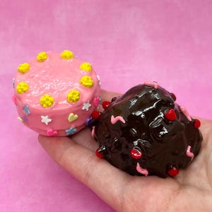 Cute Max and Ruby cartoon cake replica miniature | kawaii, polymer clay food decor,  nostalgia food art, unique gift, cake sculpture