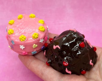 Cute Max and Ruby cartoon cake replica miniature | kawaii, polymer clay food decor,  nostalgia food art, unique gift, cake sculpture