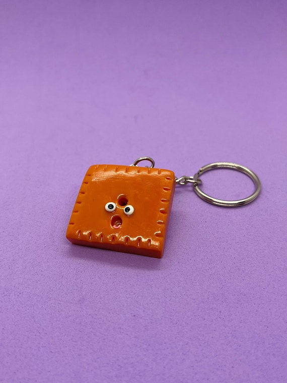 Cute Cheezit Keychain Kawaii Keychain Clay Food Keychain Etsy