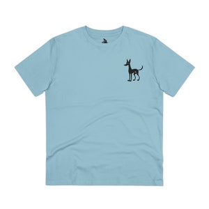 Black Greyhound Printed Organic Cotton Unisex T-Shirt