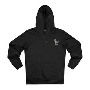 Sudadera con capucha unisex con estampado de galgo de dibujos animados