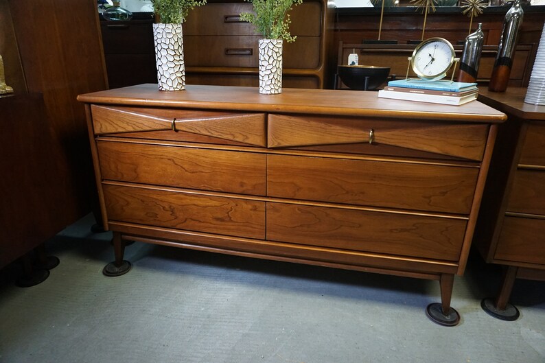 Midcentury Modern Bassett Dresser FREE Shipping Etsy