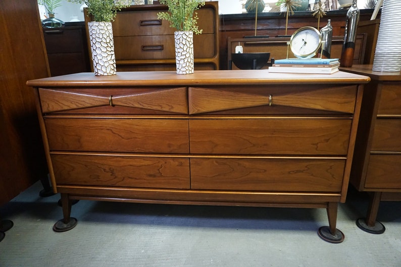 Midcentury Modern Bassett Dresser FREE Shipping Etsy
