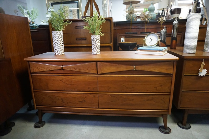 Midcentury Modern Bassett Dresser FREE Shipping Etsy