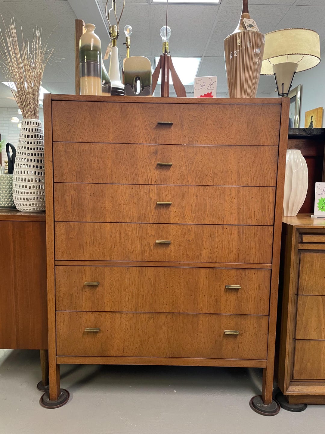 Vintage Mid-century Modern Tall Dresser (FREE Shipping) Founders