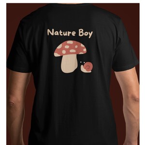 nature boy, nature boy shirt, nature shirt, mushroom shirt, snail shirt, adventure shirt, cute snail shirt, cute snail