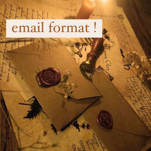 comfort character letter - email format!