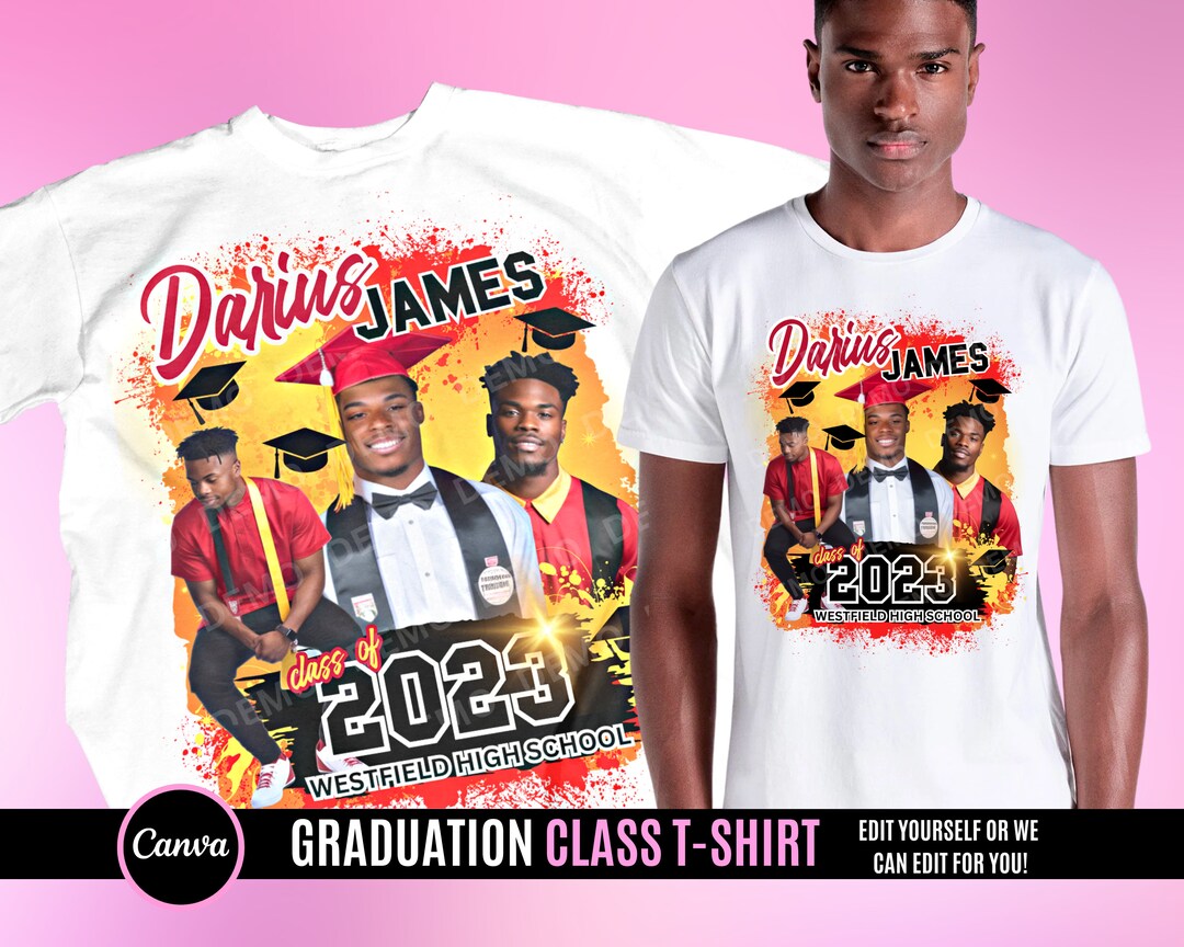 Graduation T Shirt Design, Editable in Canva, 2023 Graduation Family T ...