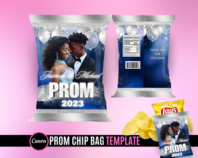 Prom Send off Chip Bag | Chip Bag | Prom Night Event | Prom Party - Etsy