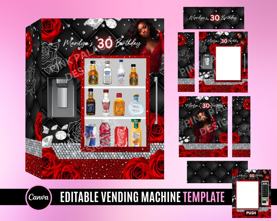 Vending Machine Template, Birthday Gift, Graduation Crafts Birthday