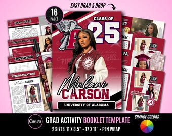 Graduation Booklet Template | Graduation Activity Book | Graduation Gift Template | Graduation Party Favor | DIY Canva Template 2026
