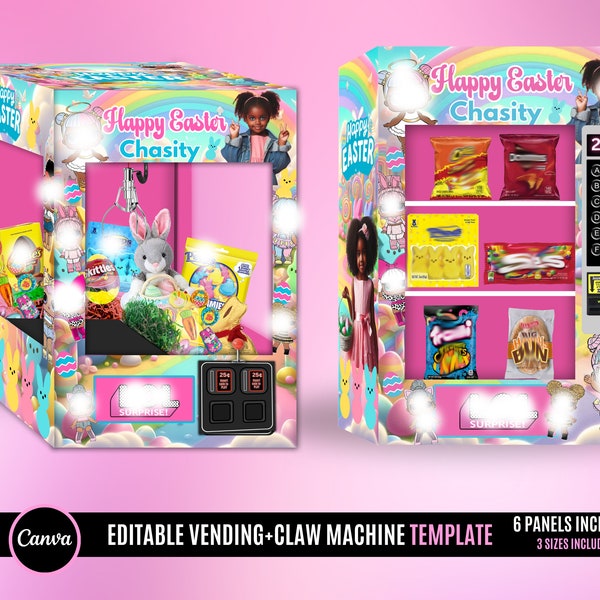 Easter Vending Machine Template, Birthday Gift, Graduation Crafts, Birthday Gift, Girl Birthday Please message me with any questions