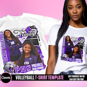 Volleyball Game Day Design File, Football T Shirt Design, Editable in canva, T Shirt Design Template, Perfect for Sublimation, DTF DTG