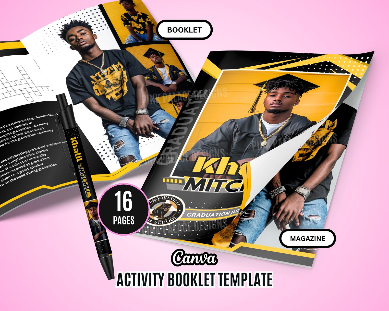 Graduation Exercise Book Graduation Booklet Template | Graduation Activity Book | Graduation ...
