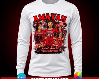 Vorlage für ein Cheerleader-Shirt | Vorlage für ein Cheerleader-Shirt