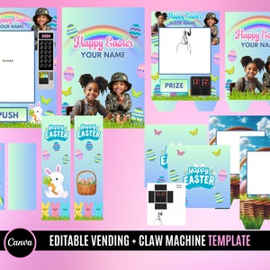 Easter Vending and clawMachine Template, CHANGE COLORS, Please message me with any questions