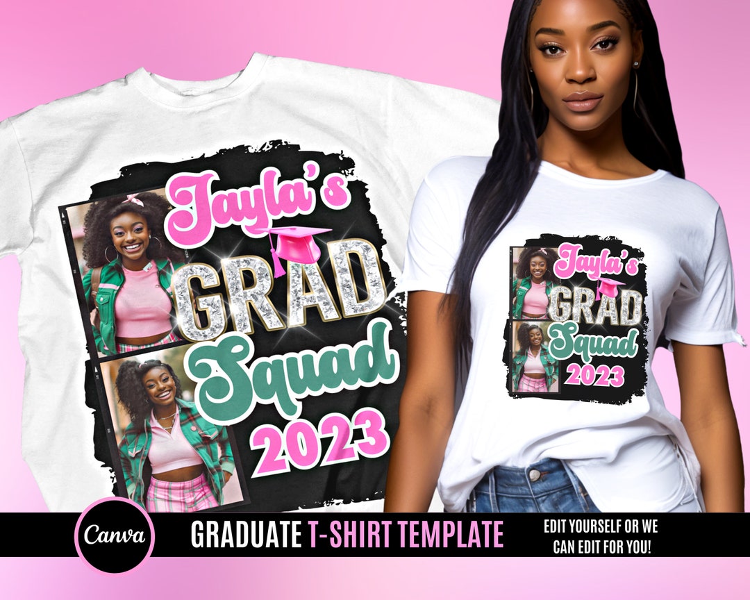 Graduation T Shirt Design, Editable in Canva, 2024 Graduation Family T ...