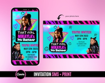 Girl Birthday Invitation