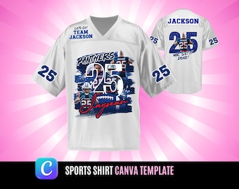 Sports T-Shirt Design Template: Editable Canva & Photoshop (Digital Download)