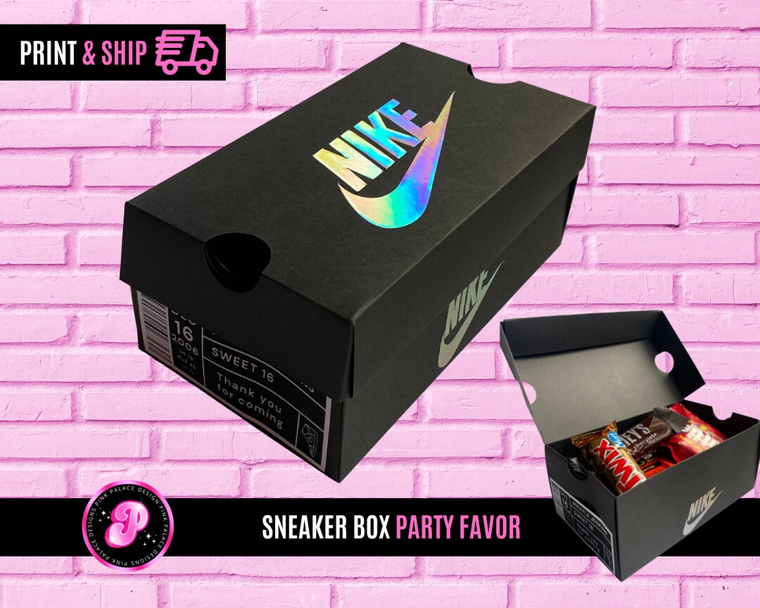 Mini Sneaker Box Party Favor Shoe Box Favors Sneaker Ball Etsy