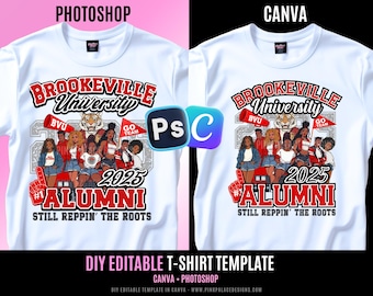 Reunion Alumni Shirt, Football T Shirt Design, Editable in canva and photoshop, T Shirt Design Template, Perfect for Sublimation, DTF or DTG
