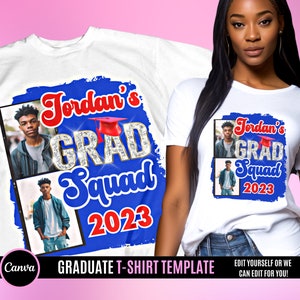 Graduation T Shirt Design, Editable in canva, 2024 Graduation Family T Shirt Design Template, Perfect for Sublimation, DTF or DTG