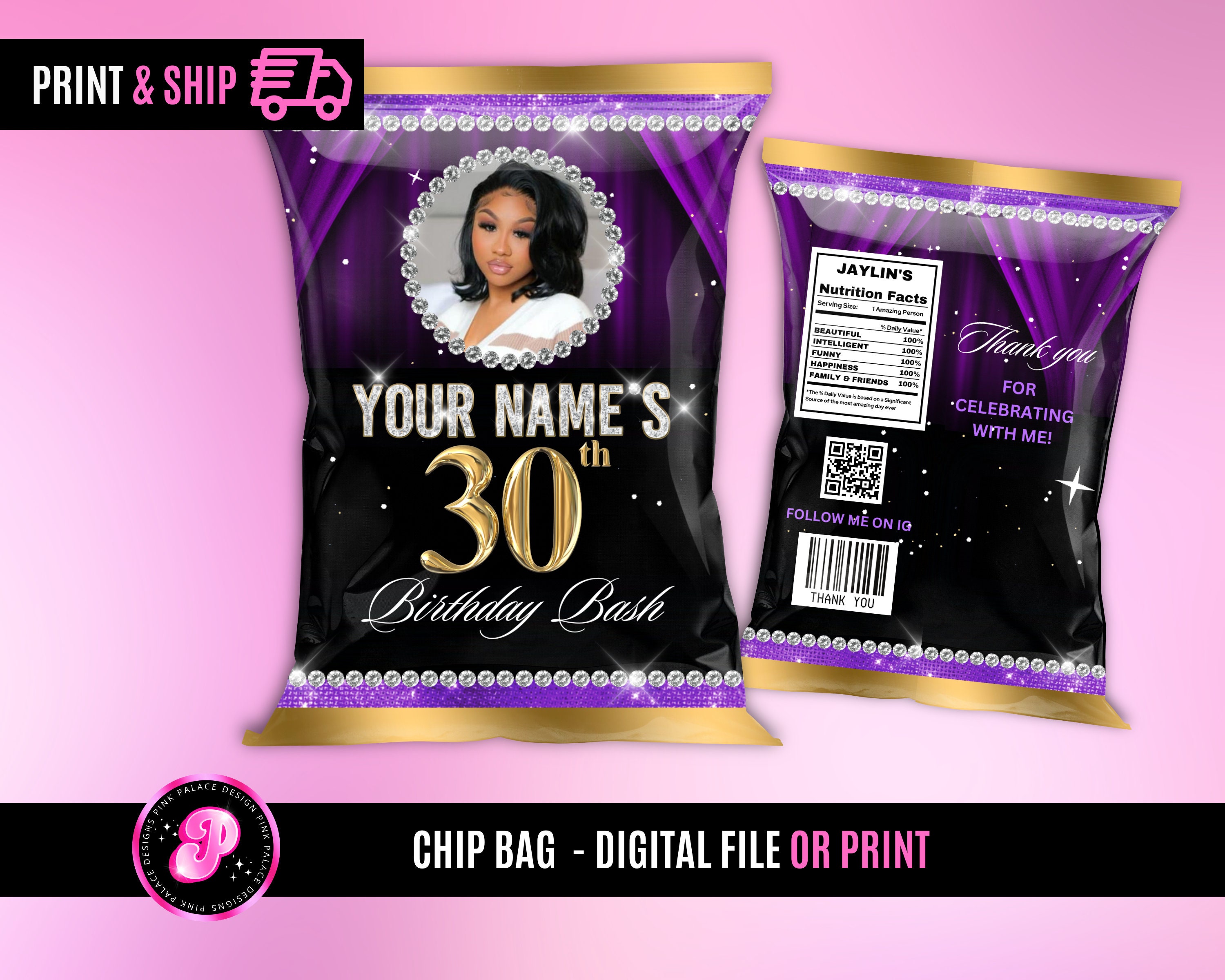 21 Chip Bag - Etsy