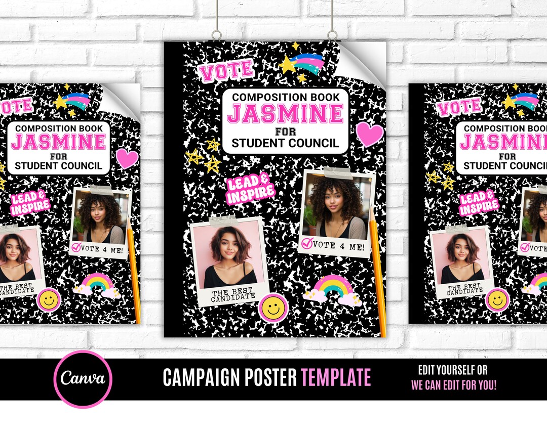 Campaign Poster, Vote Poster, Poster, Class Treasurer, Class