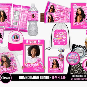 Vote homecoming queen bundle, class campaign candy bar, Campaign Chip Bag, candy bar wrapper,homecoming campaign, vote homecoming party