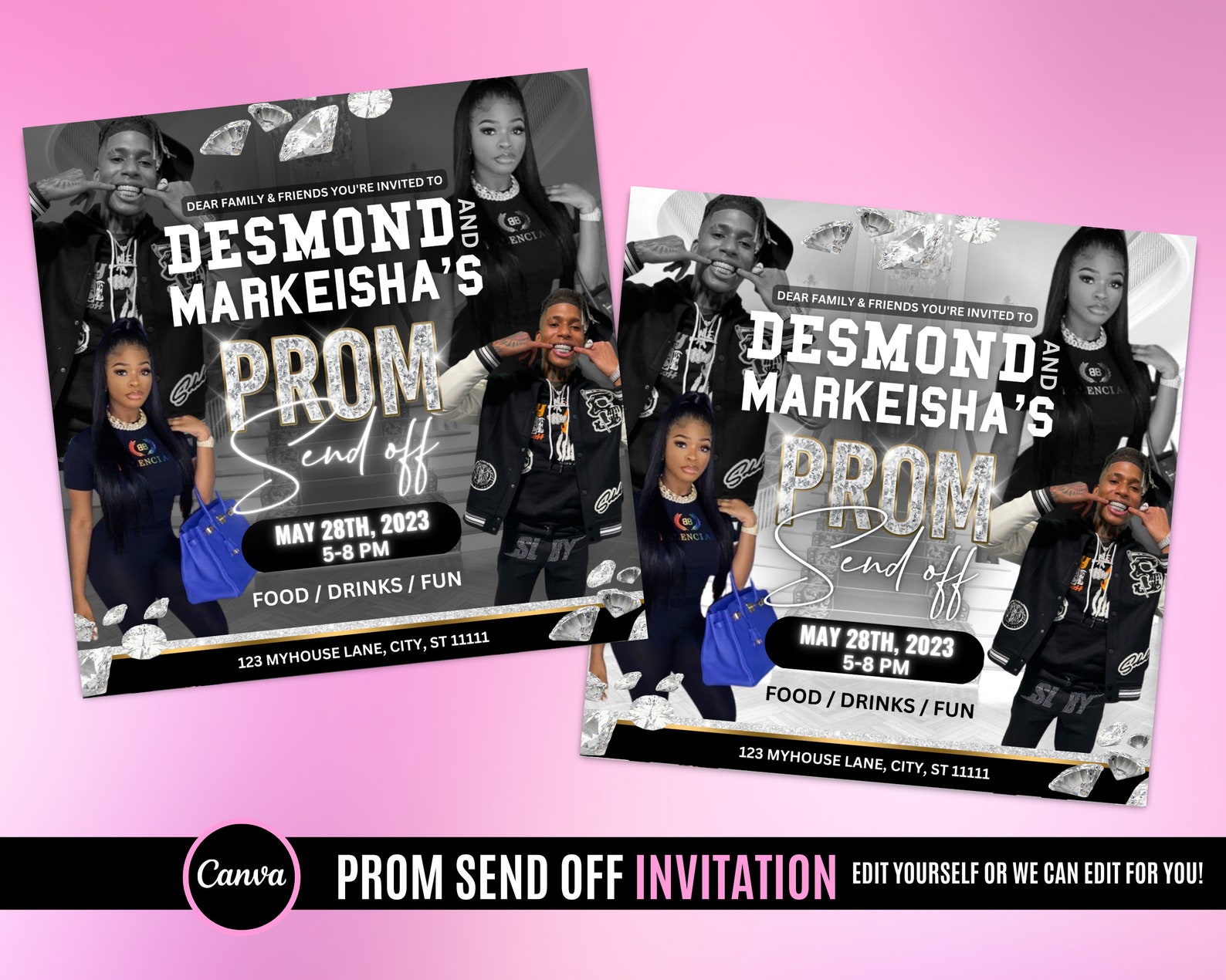 Prom Send off Flyer | Prom Send off Invitation | Prom Night Event ...