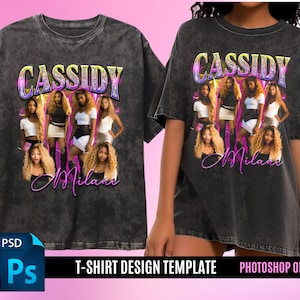 PHOTOSHOP FILE 90s T Shirt Template PSD File, Photoshop Psd Tshirt Template design, Editable with Photoshop, 90s Bootleg Vintage Shirt
