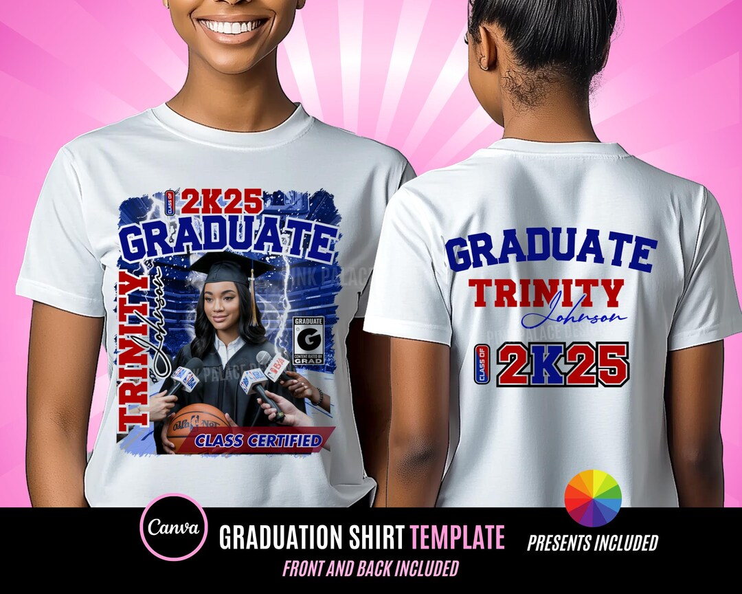 Graduation 2026 Shirt, Front and Back Graduation Shirt, Graduation ...