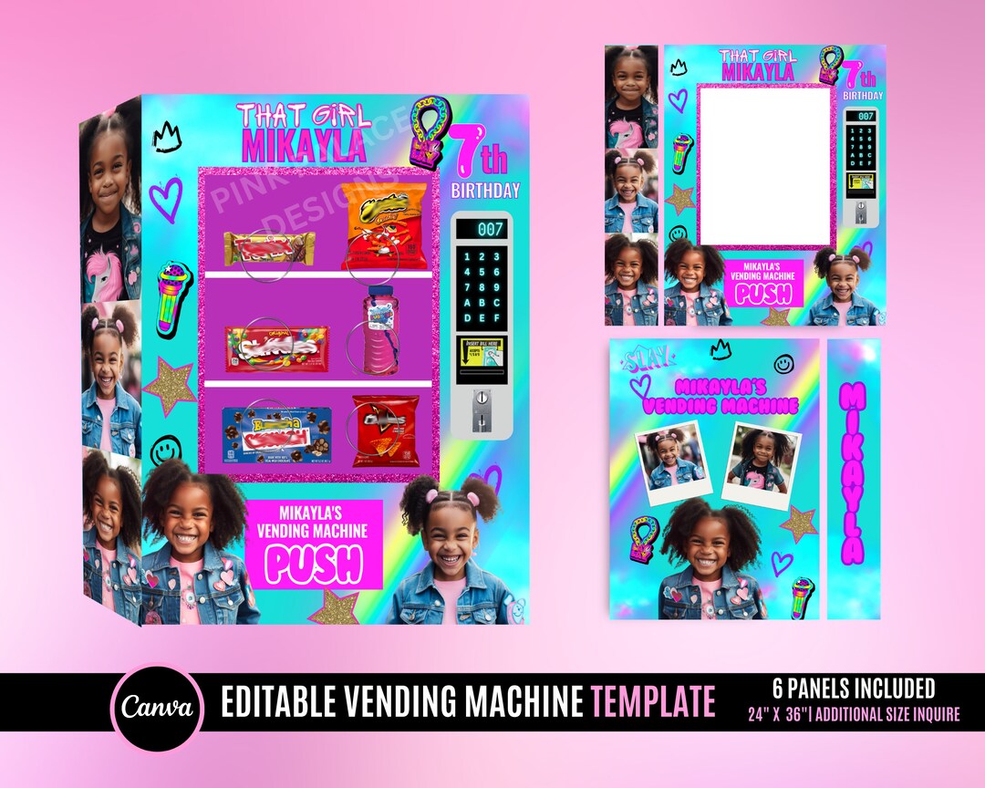 Vending Machine Template, Birthday Gift, Graduation Crafts, Birthday
