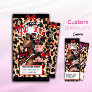 Cigar Backwoos  | Birthday Party Favor | Girl Birthday Party Favor Template Editable with Canva