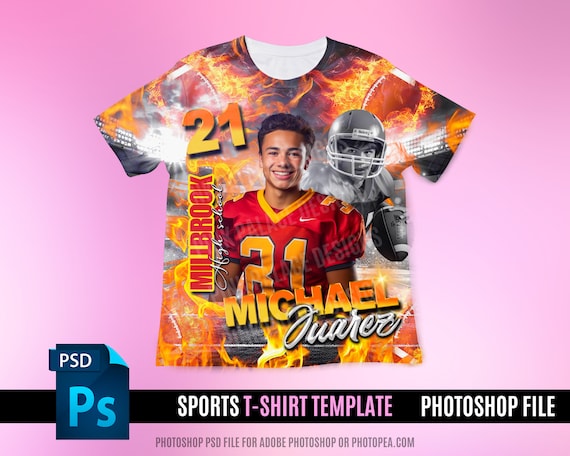 3D Tee Shirt Design File, Football Game Day Design File, Editable in canva,  T Shirt Design Template, Perfect for Sublimation, DTF or DTG