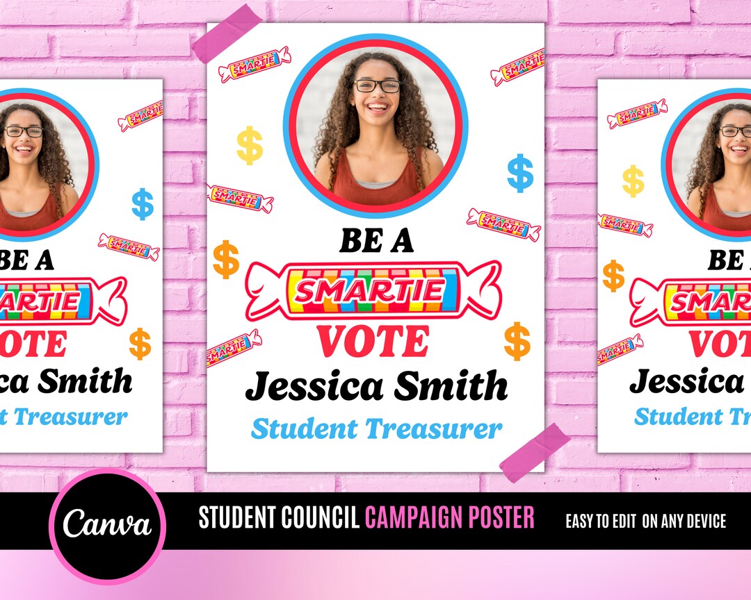 Student Council Poster Class Treasurer Class President Class 