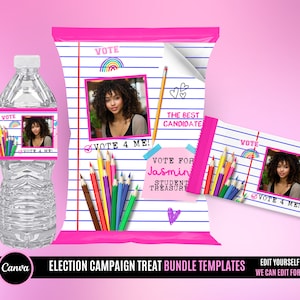 Election Campaign Treat Bundle, Homecoming Campaign , Voting Bundle, Bundle Templates , Edit yourself or we can edit for you