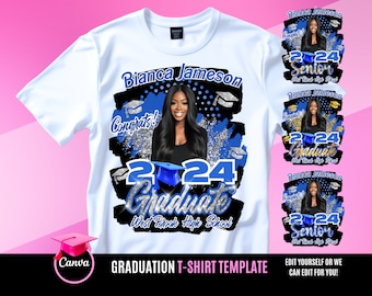 Graduation T Shirt Design, Editable in canva, 2025 Graduation Family T Shirt Design Template, Perfect for Sublimation, DTF or DTG