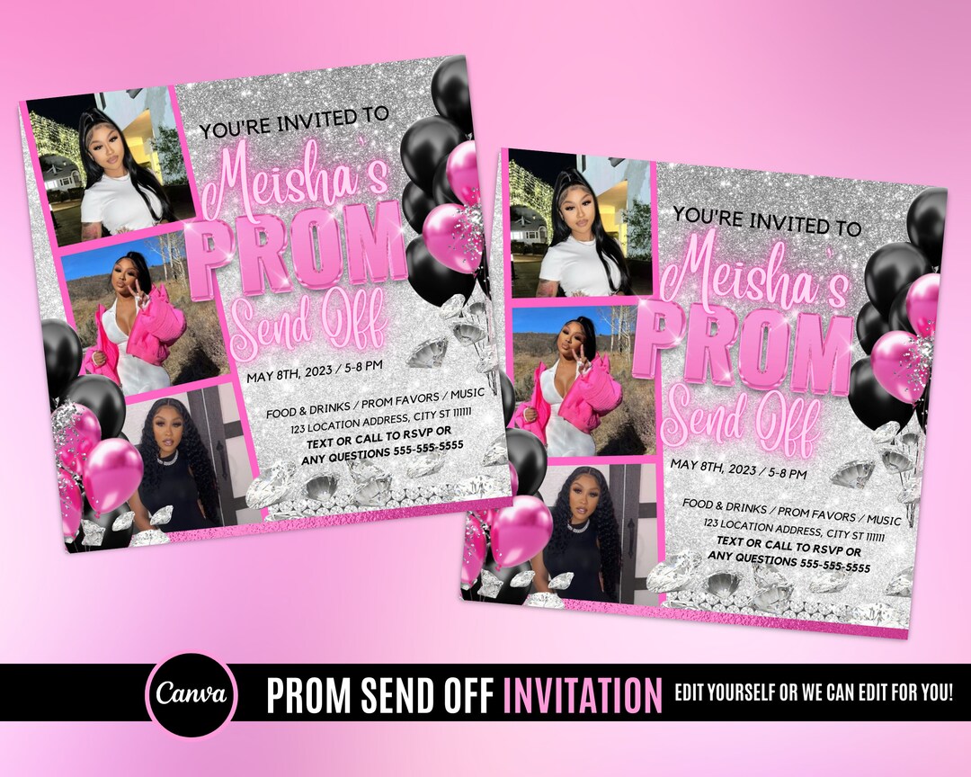 prom-send-off-flyer-prom-send-off-invitation-prom-night-etsy