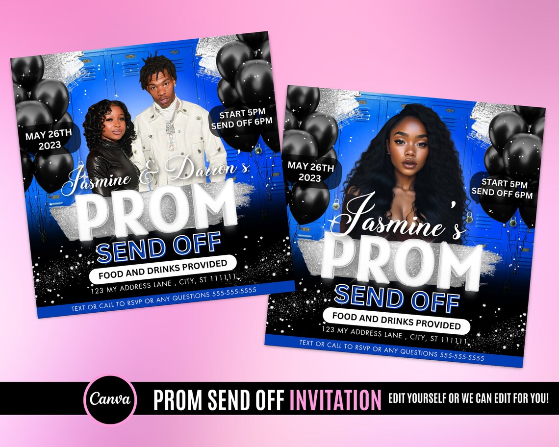Prom Send off Flyer | Prom Send off Invitation | Prom Night Event ...
