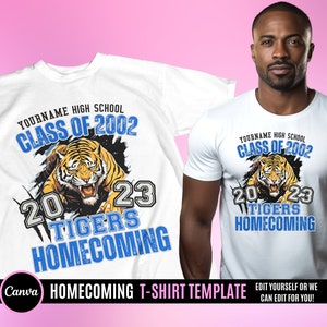 Homecoming Design File, Football T Shirt Design, Editable in canva, T Shirt Design Template, Perfect for Sublimation, DTF or DTG