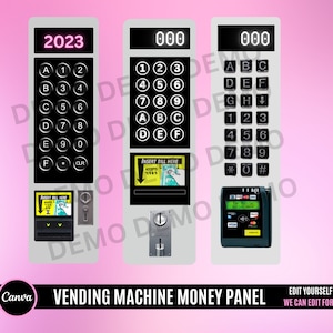 Vending Machine Money Panel