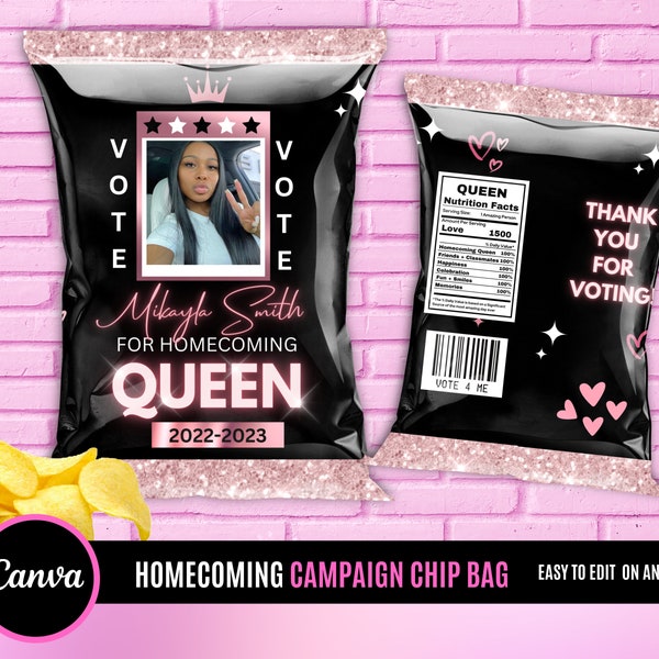 Vote for Me Chip Bag Etsy UK