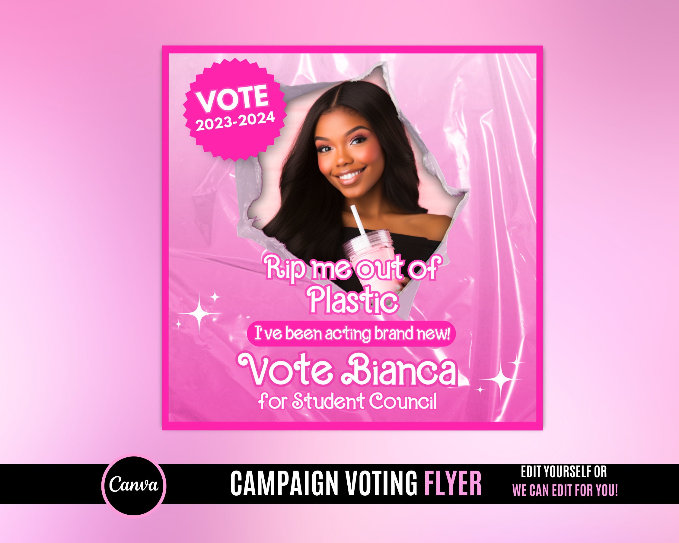 Vote Campaign Flyer , Social Media Flyer,  Class campaign Flyer, high School homecoming, college homecoming