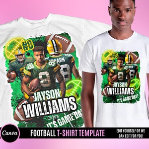 Football Game Day Design File, Football T Shirt Design, Editable in canva, T Shirt Design Template, Perfect for Sublimation, DTF or DTG